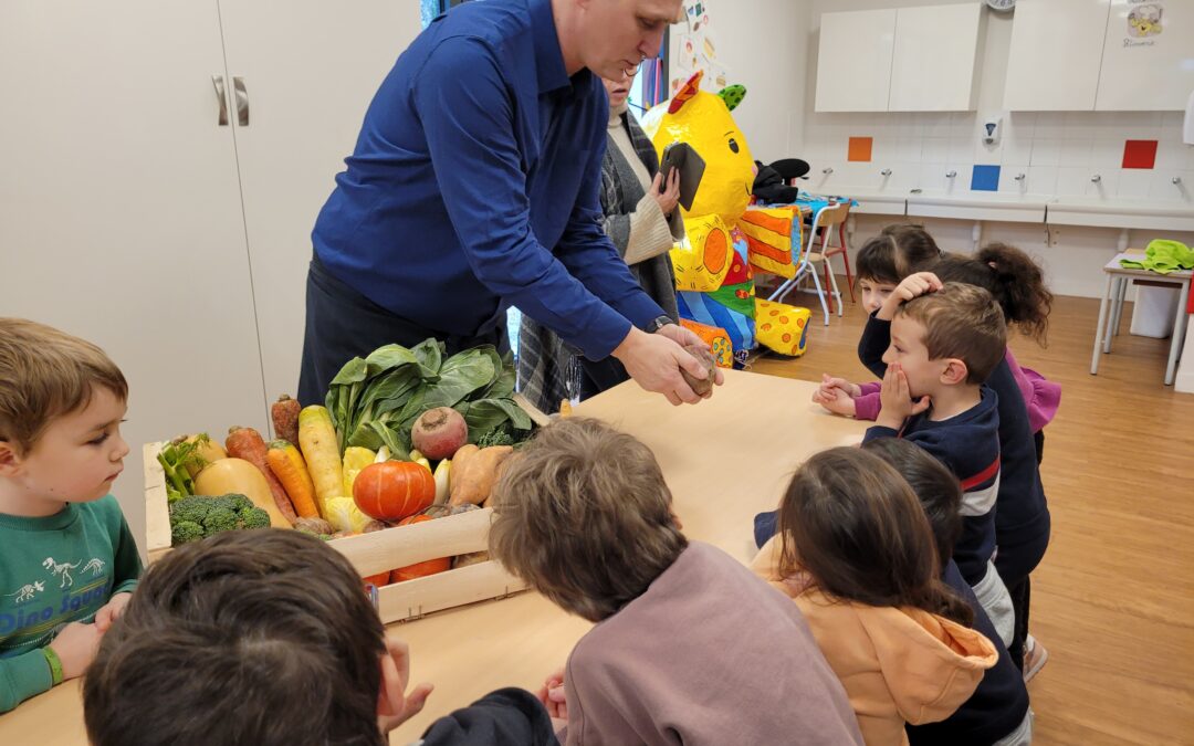 Atelier de découverte des légumes à l’accueil de loisirs