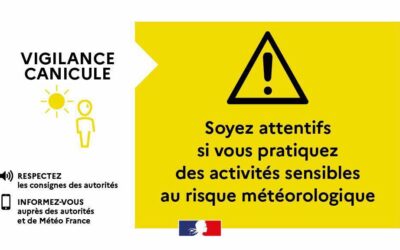 ALERTE MÉTÉO – Le département du Val d’Oise est placé en vigilance jaune pour risque de canicule