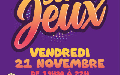 Inscrivez-vous à la prochaine soirée jeux !