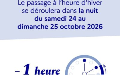 Le passage à l’heure d’hiver, c’est ce week-end !